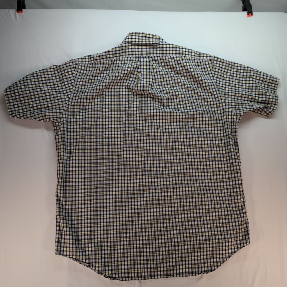Ralph Lauren Mens Shirt Large Blake Plaid Short Sleeve Button Down Cotton - Picture 4 of 6